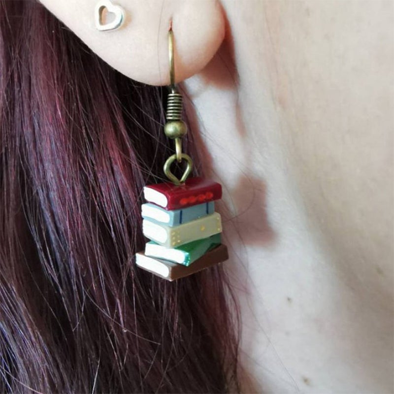 Skorter | Book stack earrings