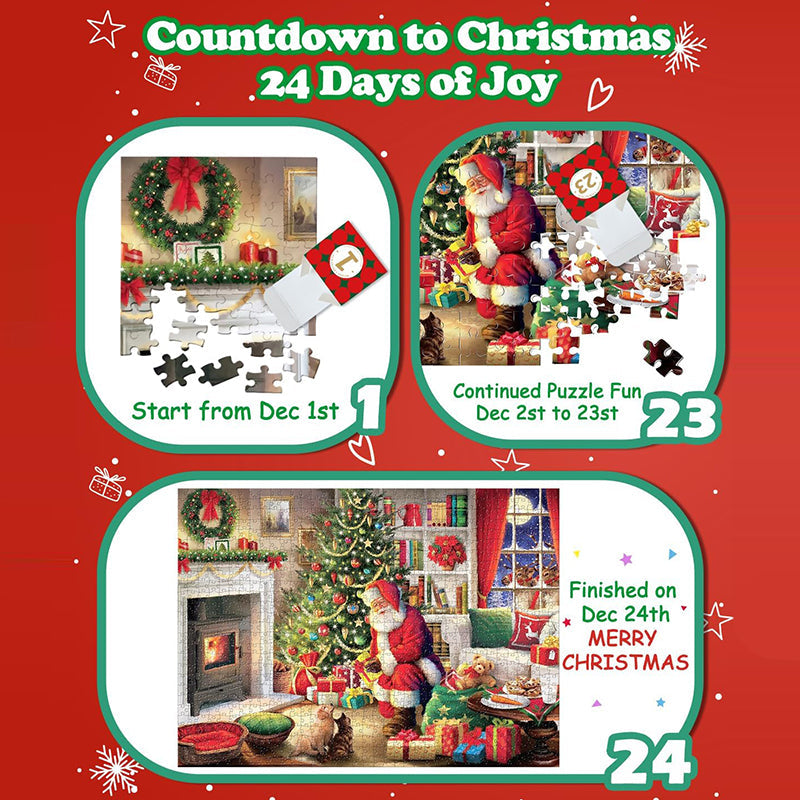 skorter | Christmas Puzzle Advent Calendar Blind Box 24 Pieces