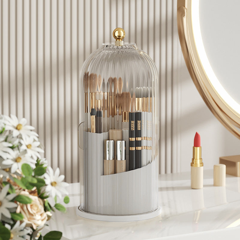 skorter | 360 Rotating Make-Up Brush Organizer Box