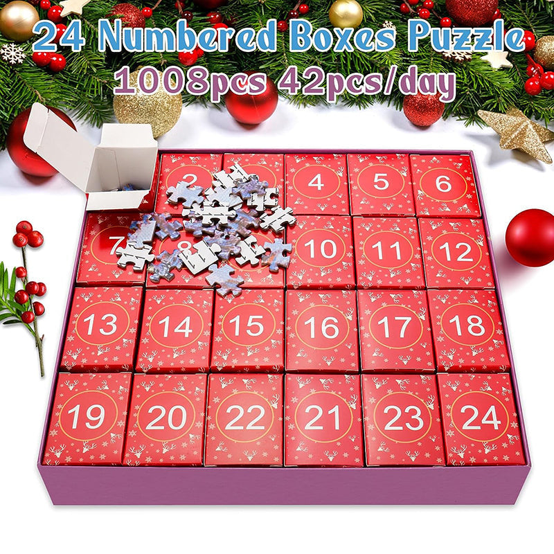 skorter | Christmas Puzzle Advent Calendar Blind Box 24 Pieces