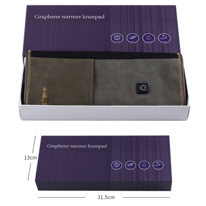 Skorter | Electric Adjustable Heat and Vibration Knee Massager Heating Pad, with Power Bank, for Elbow or Knees