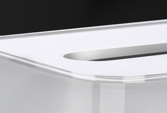 Skorter | Multi-Function Smart Electronic Alarm Clock Tissue Box, with Indoor Thermometer and Sound Control Design, Suitable for Bedroom, Living Room, Kitchen & Office