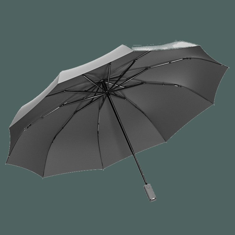 Skorter | Automatic Umbrella, with Built-in LED Lighting, 100-Day Long Standby & 10 Ribs, for Heavy Rain, Night, Outdoor & More