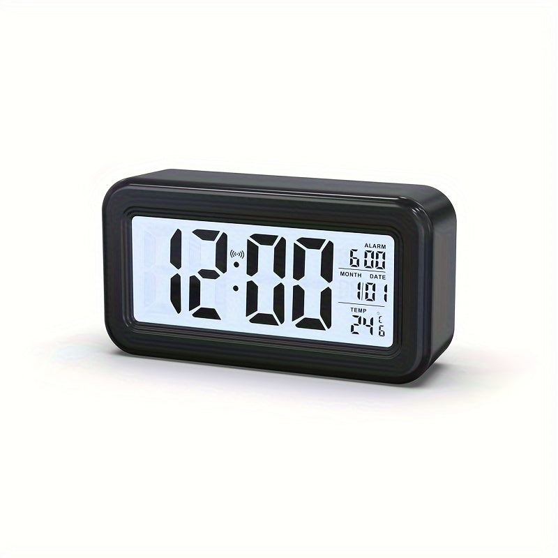 Skorter | Digital Alarm Clock with LCD Screen - Date and Temperature Display