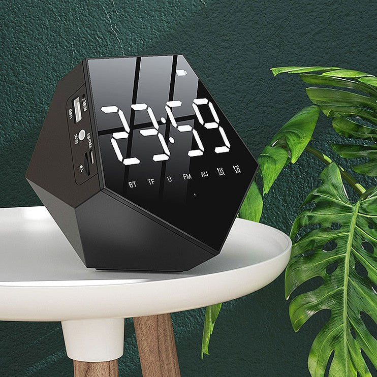 Skorter | 2-in-1 Bluetooth Wireless Speaker with Alarm Clock, for Home & Office