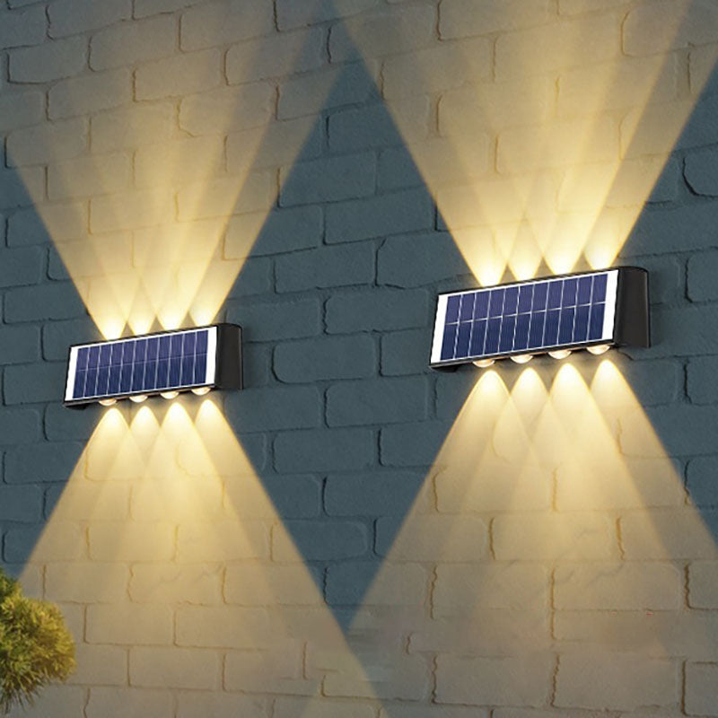 Skorter | Modern Simplicity Solar Waterproof Rectangular ABS PMMA LED Wall Light Lamp For Outdoor Patio
