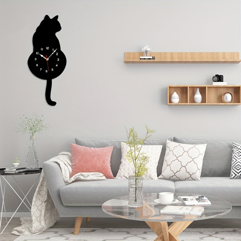 Skorter | SwingTail - Swingtail Cat Wall Clock with Silent Mechanism