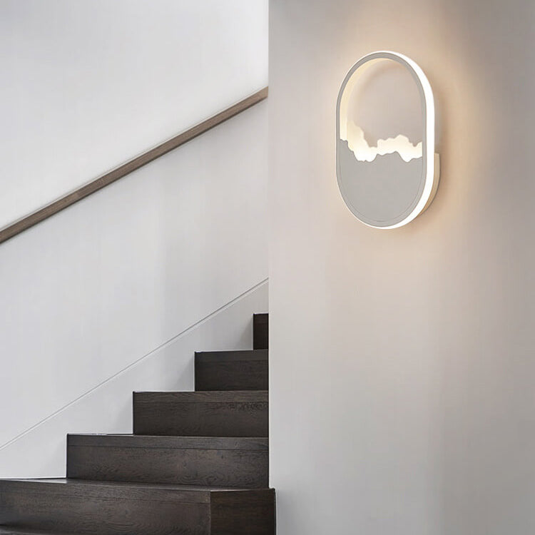Skorter | WaveGlow - Oval LED wall lamp with wave design