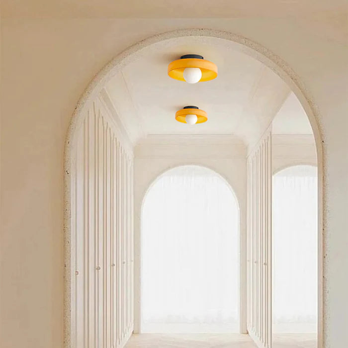 Skorter | LED Round Flush Mount Ceiling Light Fixture - Modern Energy-Efficient Lighting for Contemporary Home Décor & Low Ceilings