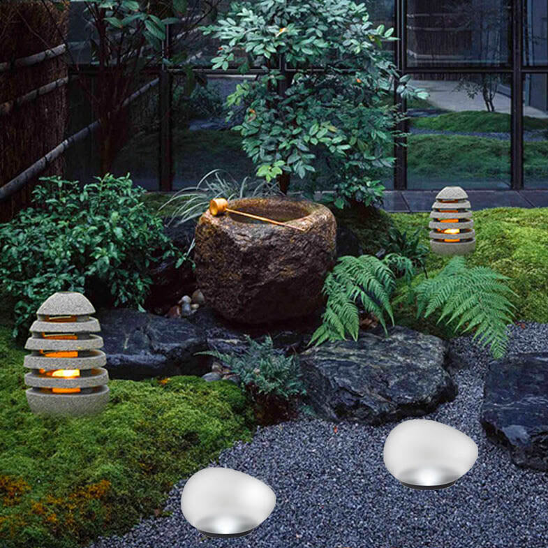Skorter | Solar Pebble ABS sandblasted LED outdoor landscape glass light