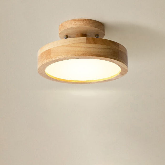 Skorter | Scandinavian round LED semi-flush mount ceiling light