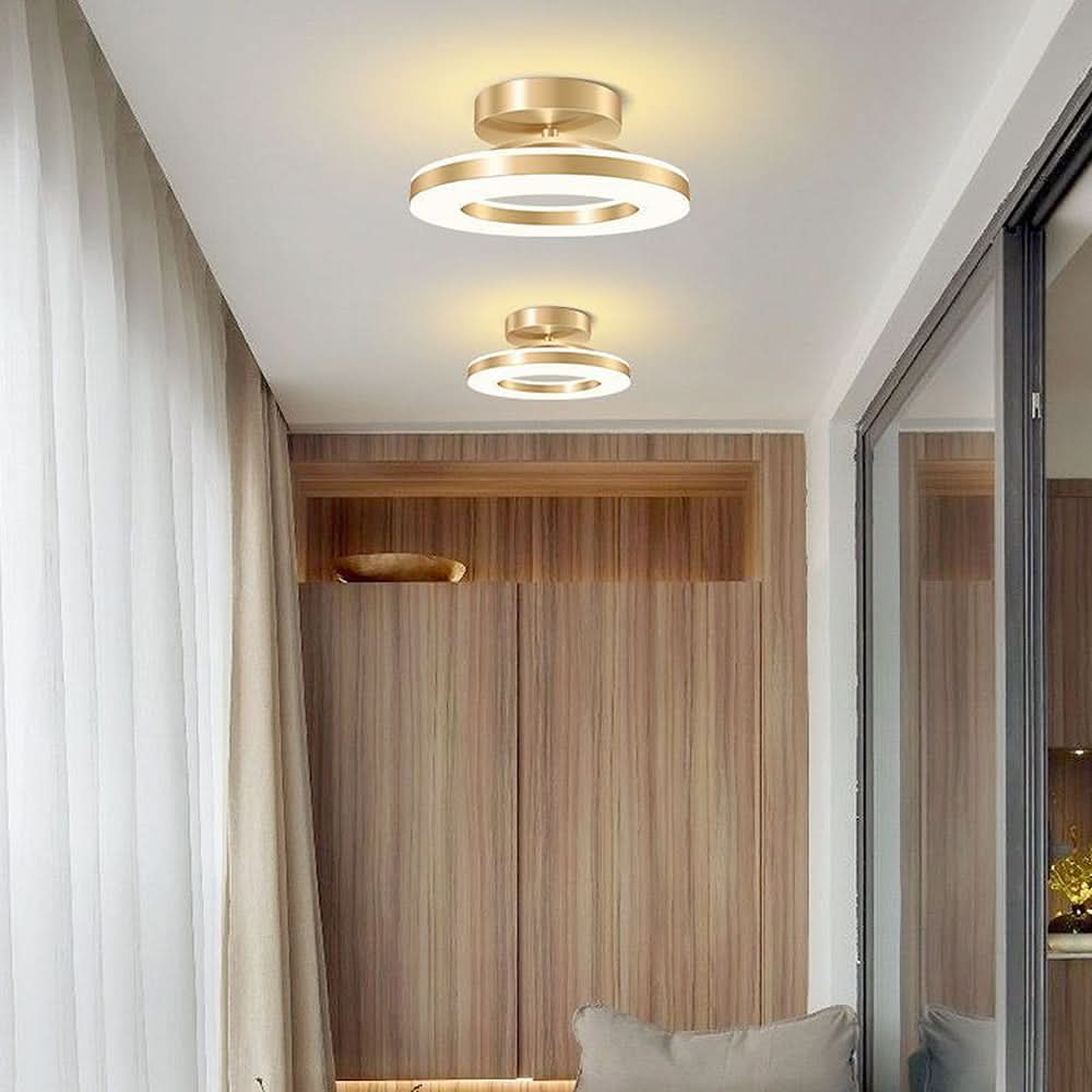 Skorter | ZAYNO Black LED Ceiling Light – Modern Flush Mount