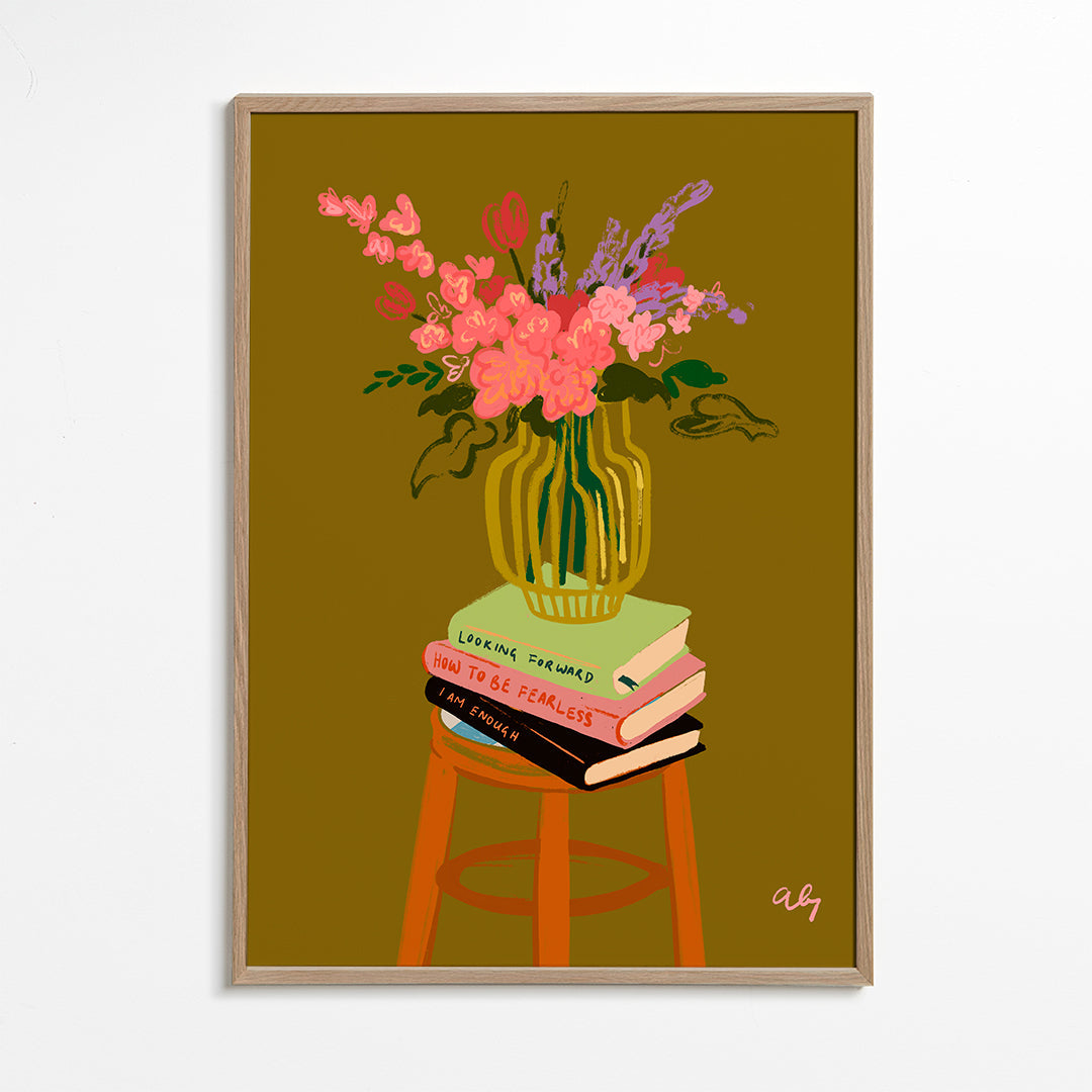 Skorter | Floral Vase - Arty Guava