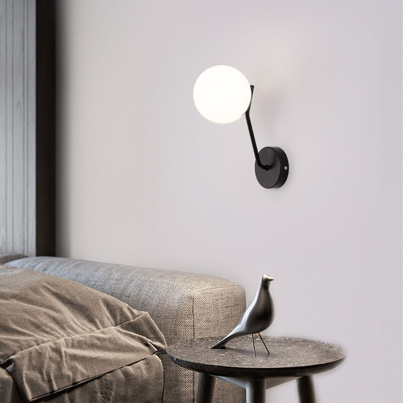 Skorter | Modern Bowl-shaped Glass Wall Lamp