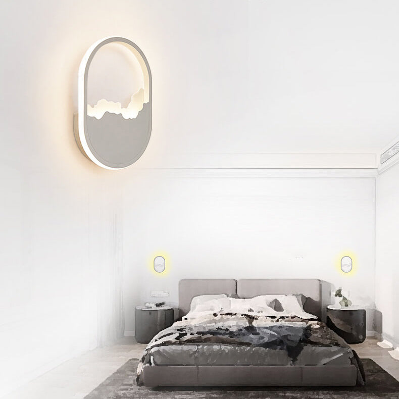 Skorter | WaveGlow - Oval LED wall lamp with wave design