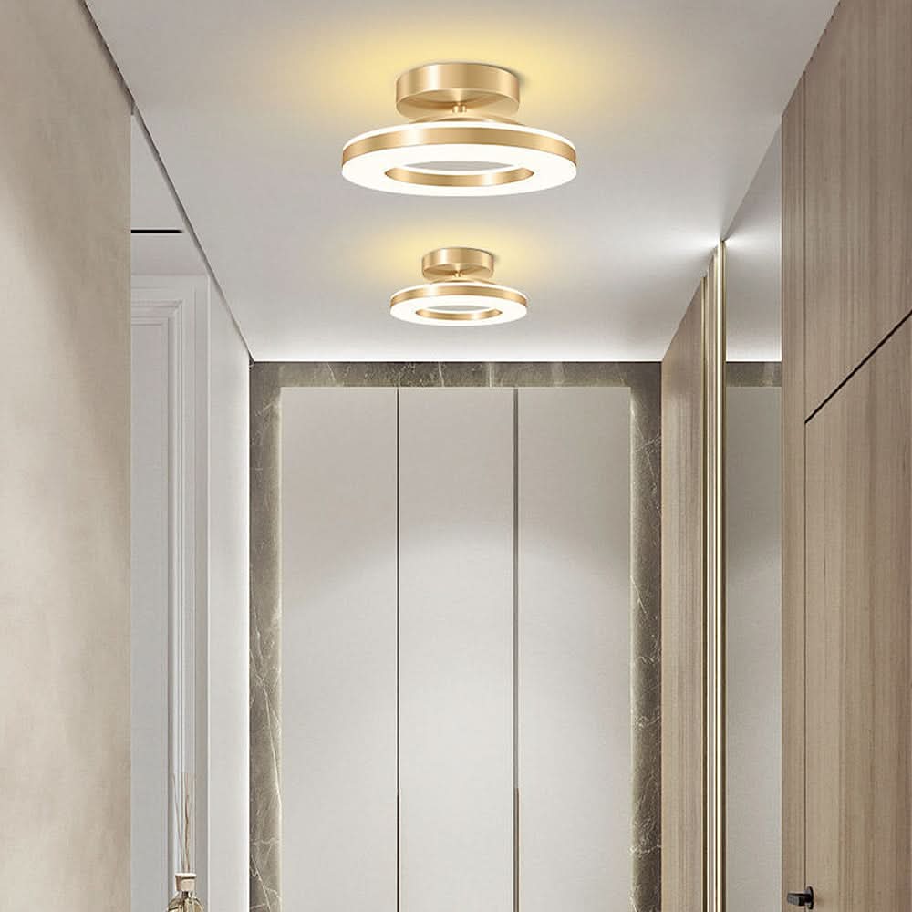 Skorter | ZAYNO Black LED Ceiling Light – Modern Flush Mount