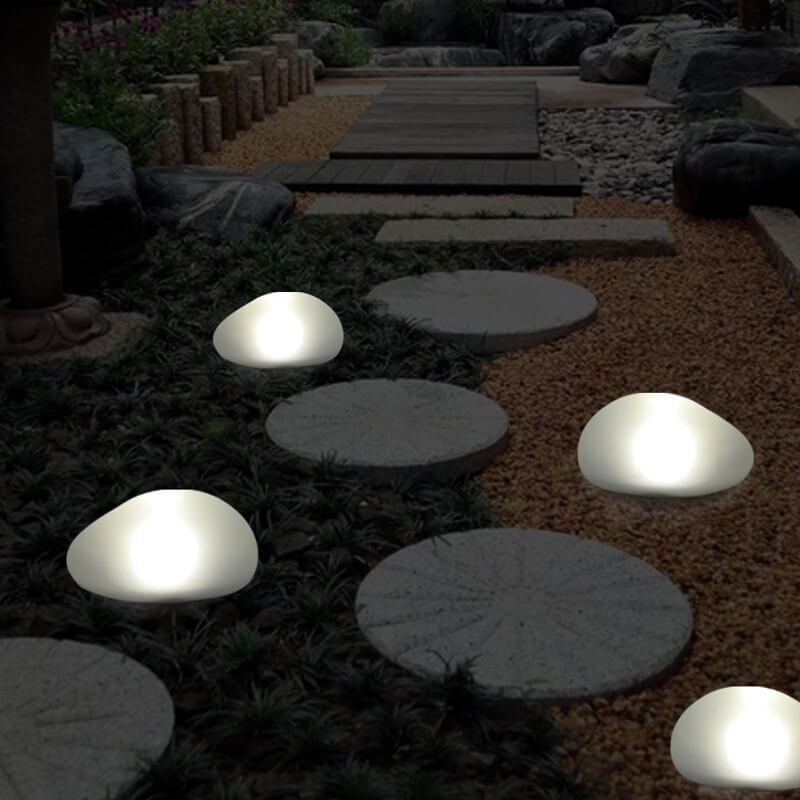 Skorter | Solar Pebble ABS sandblasted LED outdoor landscape glass light