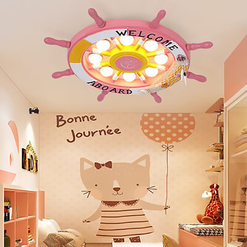 Skorter | NautiGlow Children's Room LED Ceiling Lamp | Sailboat Design | Cartoon Style | Ambient Lighting