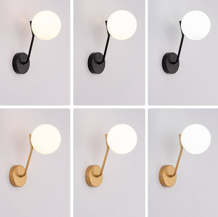 Skorter | Modern Bowl-shaped Glass Wall Lamp