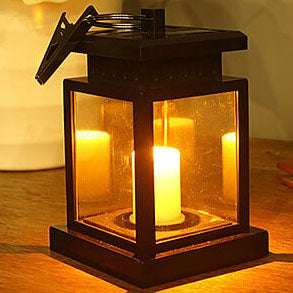 Skorter | Solar LED Candle Light Square Lantern Outdoor Light