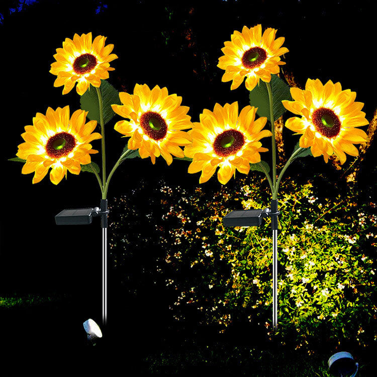 Skorter | Solar Sunflower LED Outdoor Lawn Decorative Ground Stake Light
