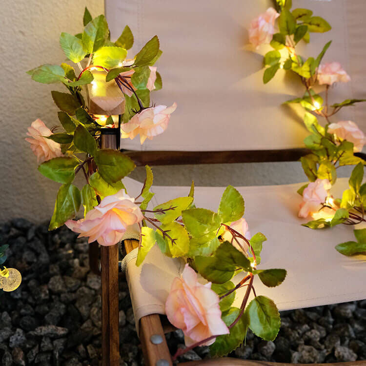 Skorter | Solar Outdoor waterproof shockproof Rose Outdoor LED string lights
