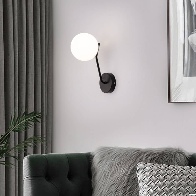 Skorter | Modern Bowl-shaped Glass Wall Lamp