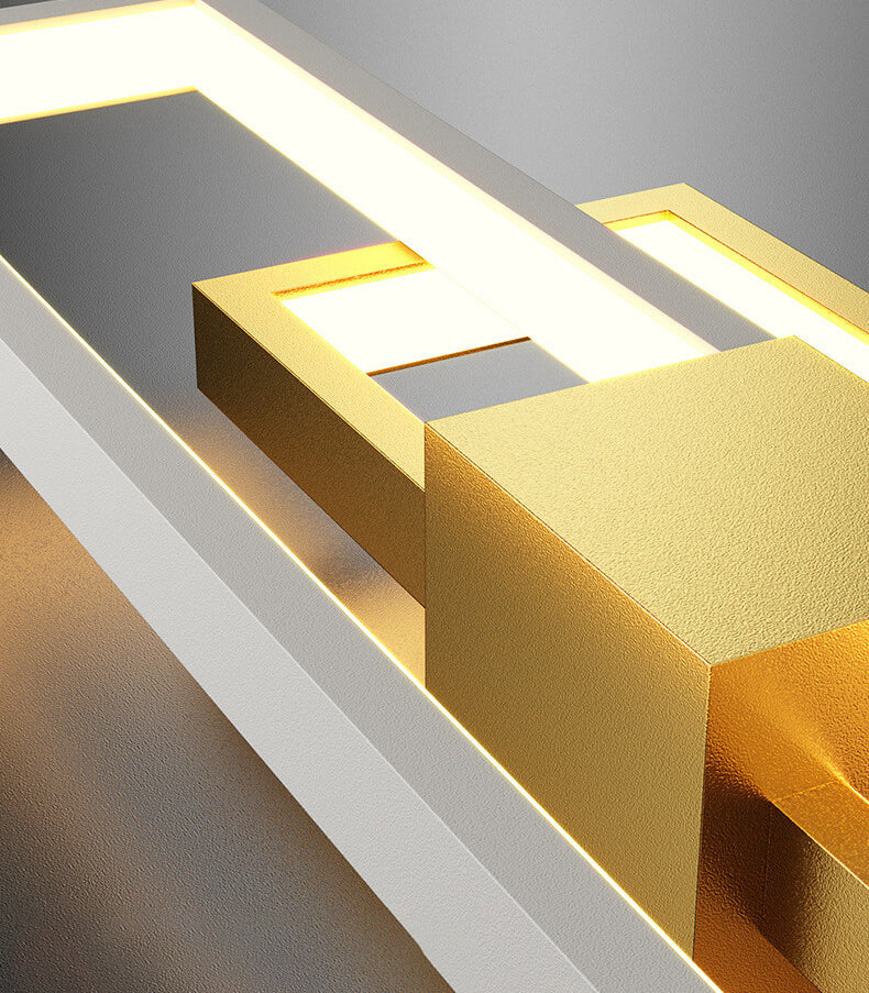 Skorter | Minimalist square LED wall lamp with iron and silicone frame
