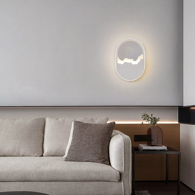 Skorter | WaveGlow - Oval LED wall lamp with wave design