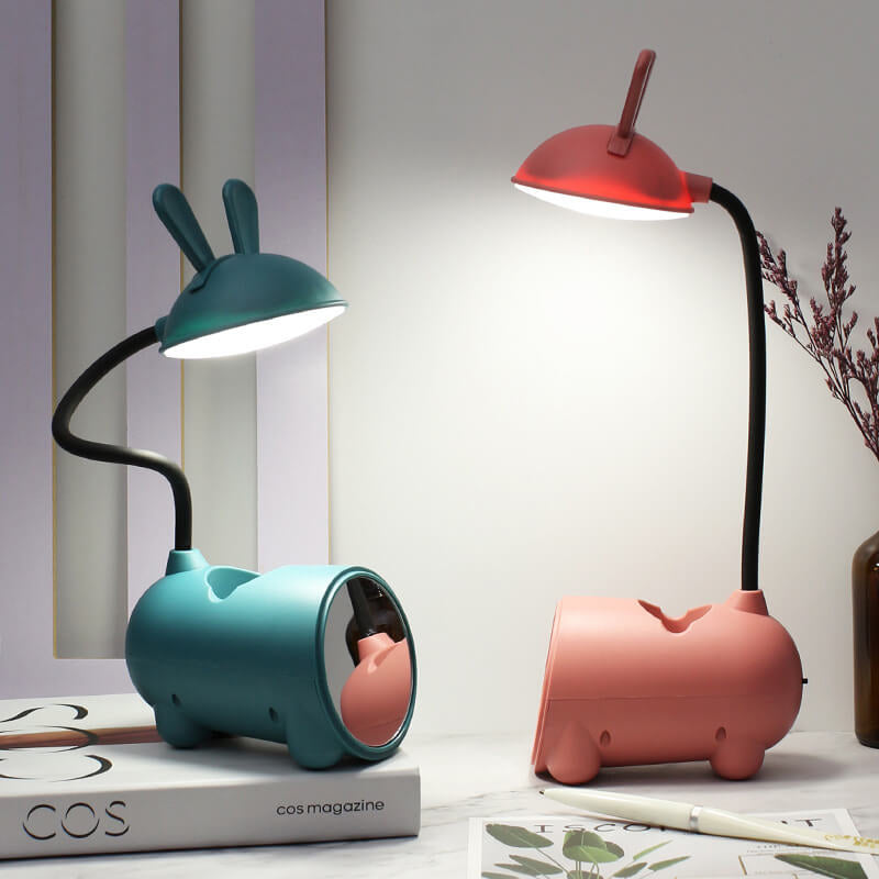Skorter | BunnyGlow Creative LED Touch Lamp with Pen Holder | USB Charging Function | Desk Lamp | Children's Room Decor