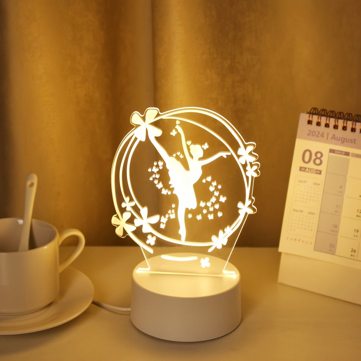 Skorter | Room lamp - 3D Ballet dancer LED Night light USB Powered