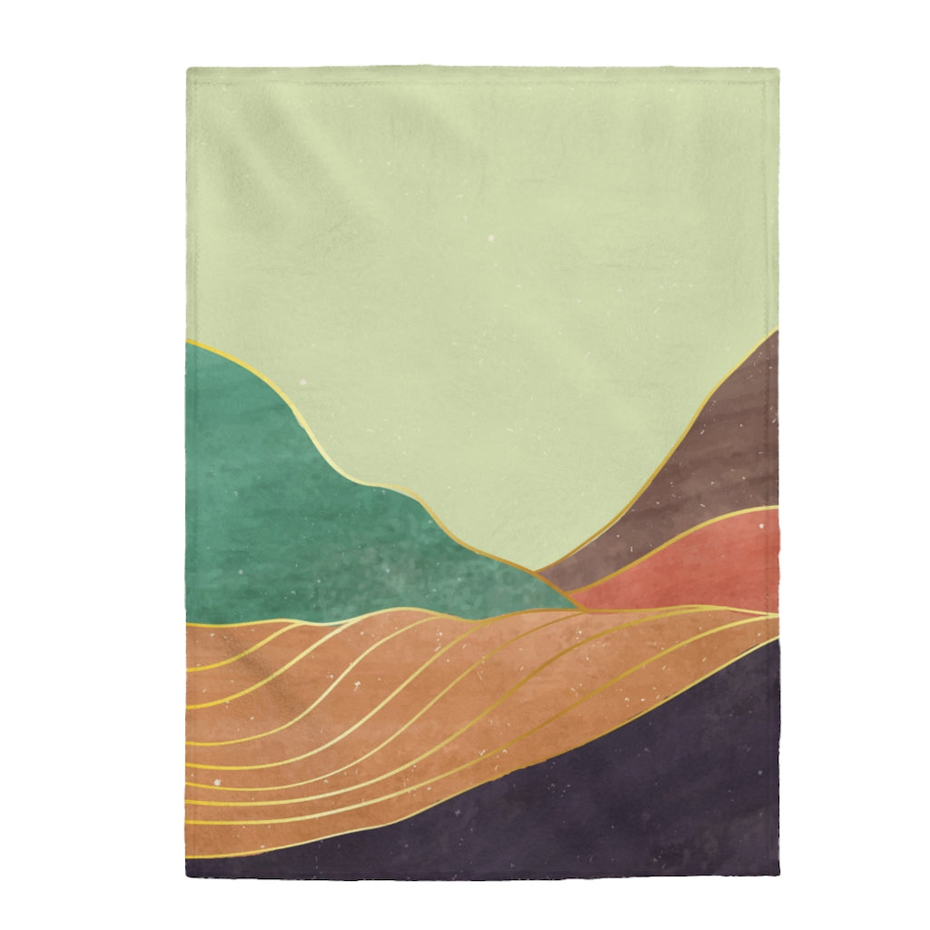Skorter | Mountain Velveteen Plush Blanket