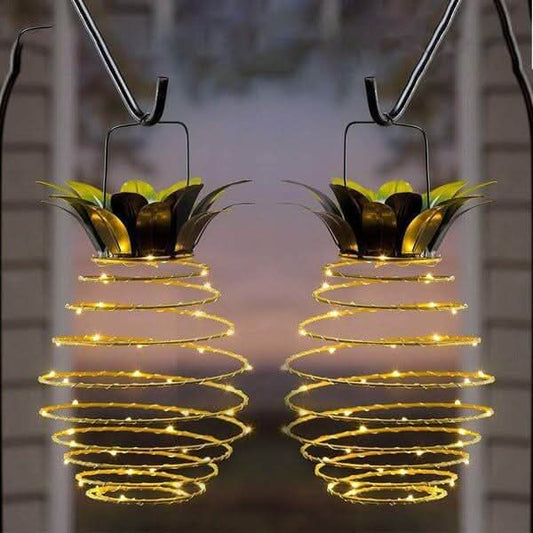 Skorter | Solar Pineapple Garden Lantern with Warm LED Light 28cm