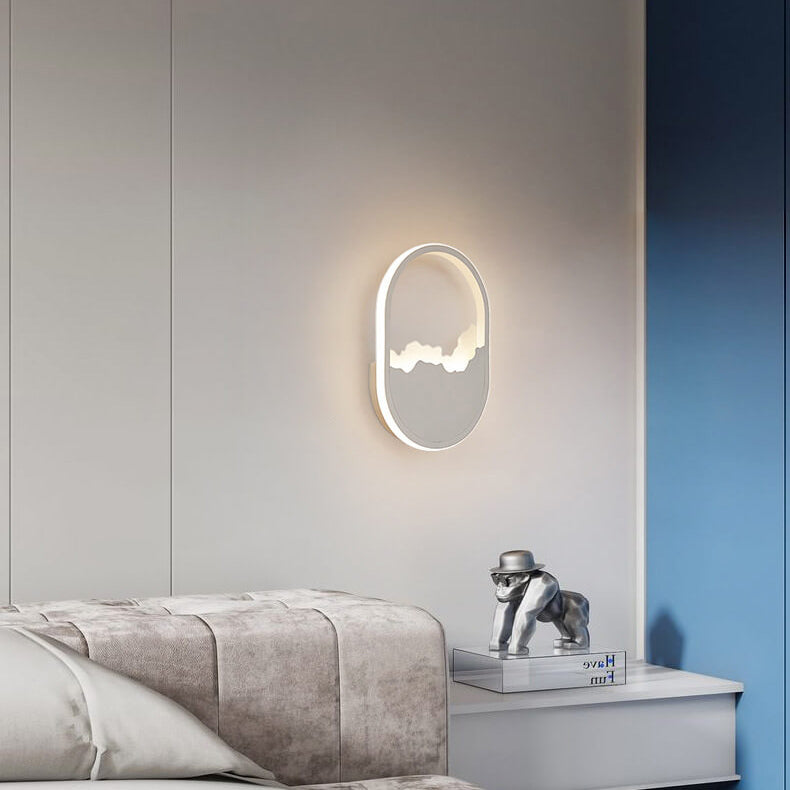 Skorter | WaveGlow - Oval LED wall lamp with wave design