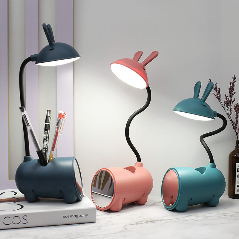 Skorter | BunnyGlow Creative LED Touch Lamp with Pen Holder | USB Charging Function | Desk Lamp | Children's Room Decor