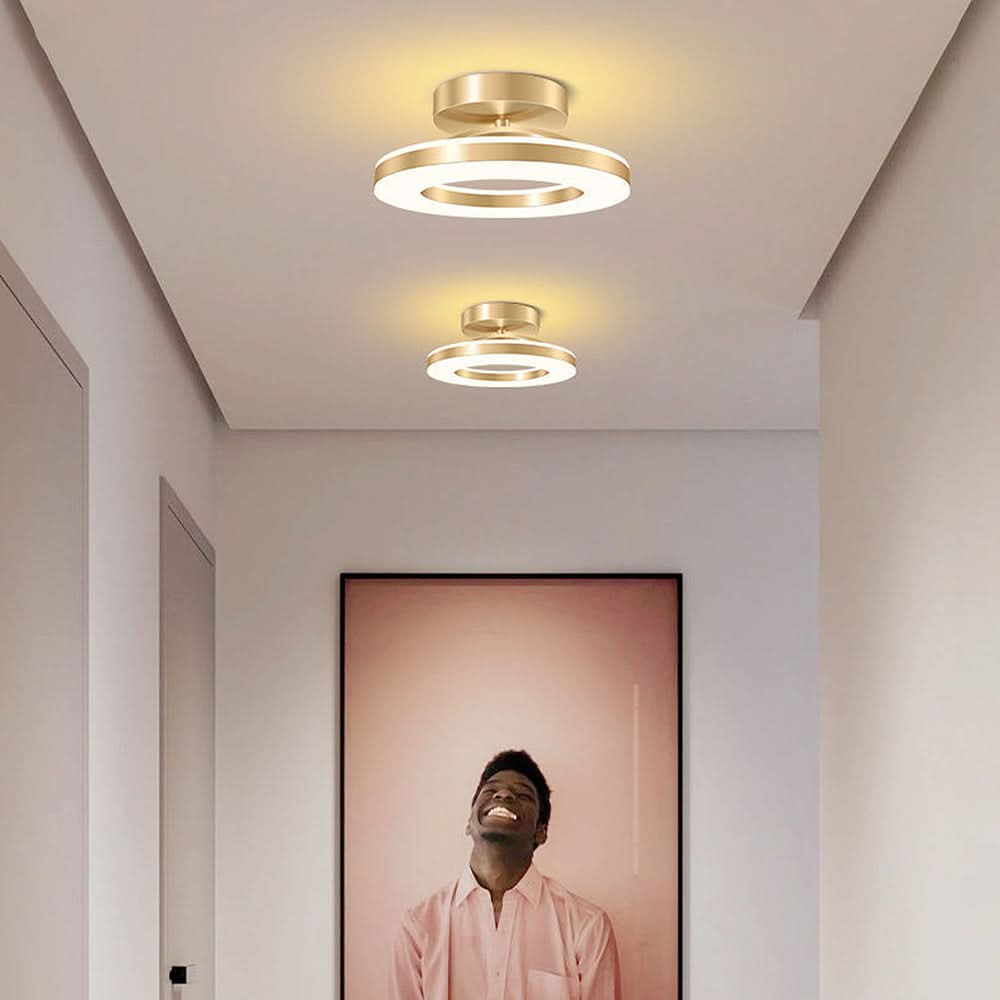 Skorter | ZAYNO Black LED Ceiling Light – Modern Flush Mount