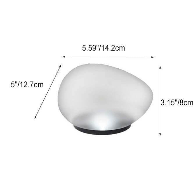 Skorter | Solar Pebble ABS sandblasted LED outdoor landscape glass light