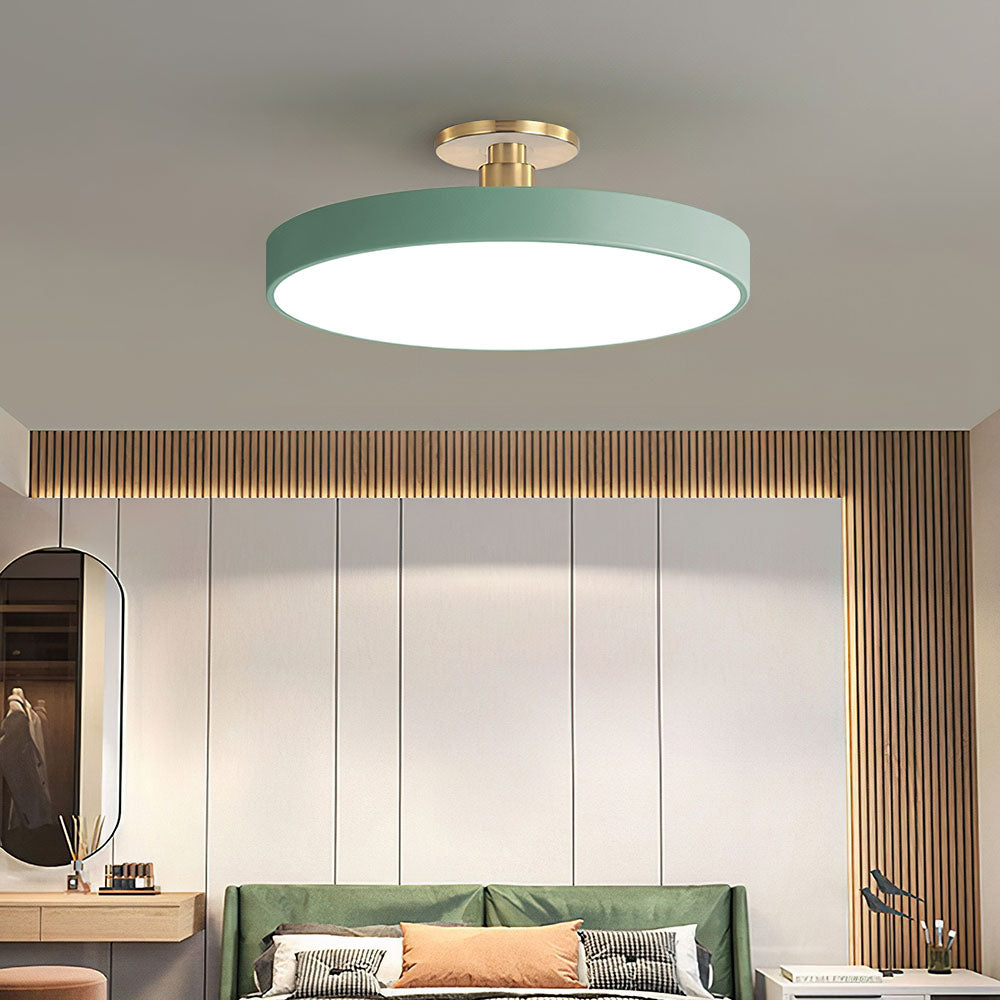 Skorter | Modern LED Semi Flush Mount Ceiling Light | Energy-Saving. Durable Design for Hallway. Dining Room & Living Room