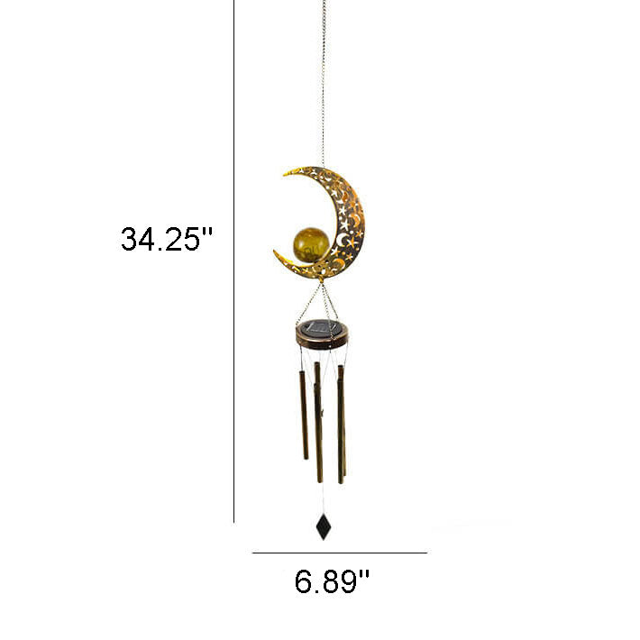 Skorter | Industrial Solar Hanging Wind Chime Lamp Outdoor Decorative LED Pendant Light