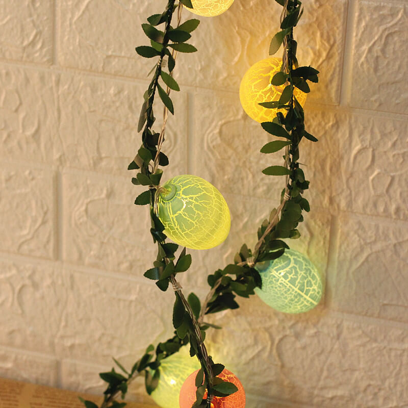 Skorter | Easter broken egg rattan string LED decorative light string