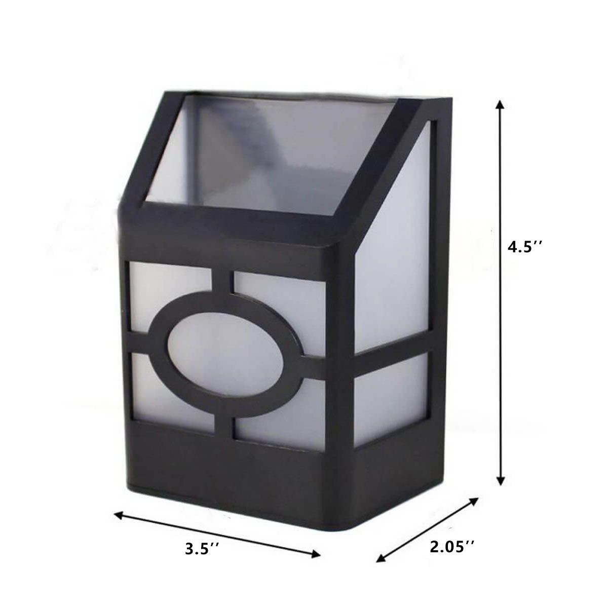 Skorter | Retro Solar Square Waterproof Outdoor LED Garden Fence Wall Lamp