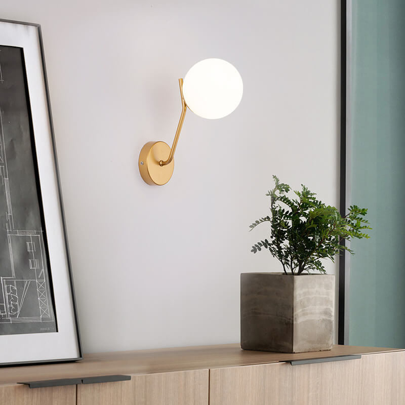 Skorter | Modern Bowl-shaped Glass Wall Lamp