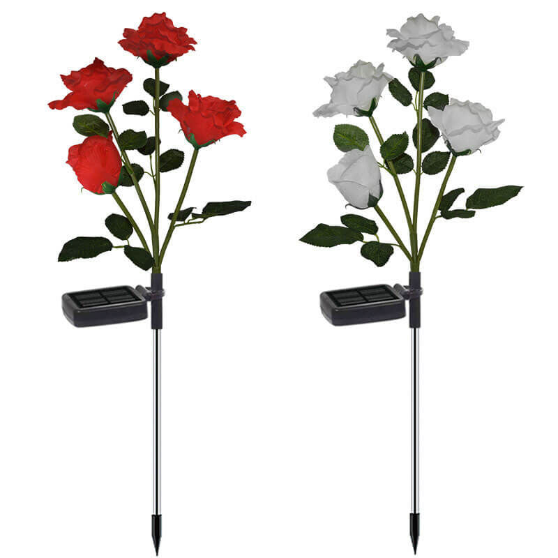 Skorter | Solar Rose LED Outdoor Lawn Decorative Ground Socket Light