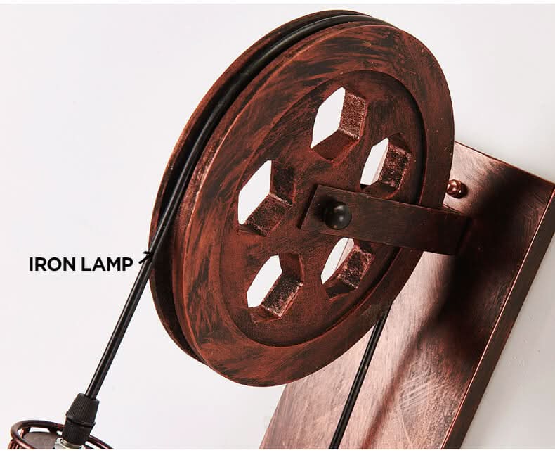 Skorter | Lightbur - Geometric Wall Lamp With Iron Lamp Dome