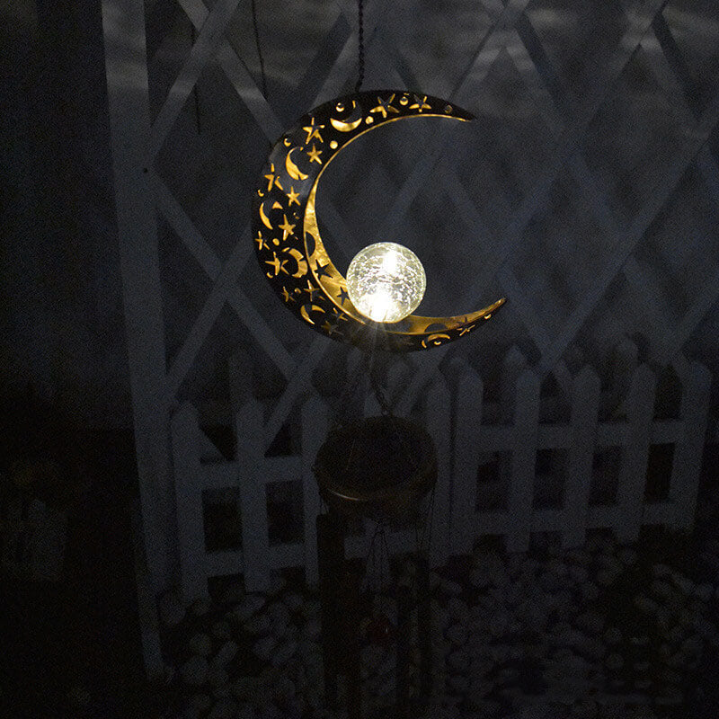 Skorter | Industrial Solar Hanging Wind Chime Lamp Outdoor Decorative LED Pendant Light