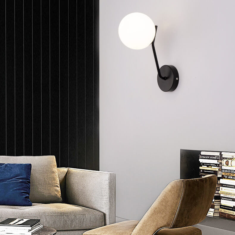 Skorter | Modern Bowl-shaped Glass Wall Lamp