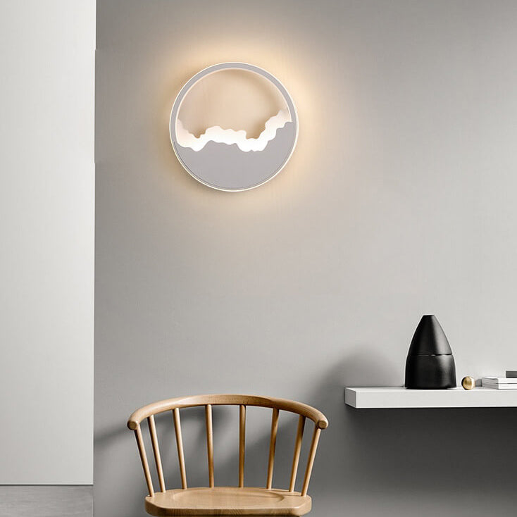 Skorter | WaveGlow - Oval LED wall lamp with wave design