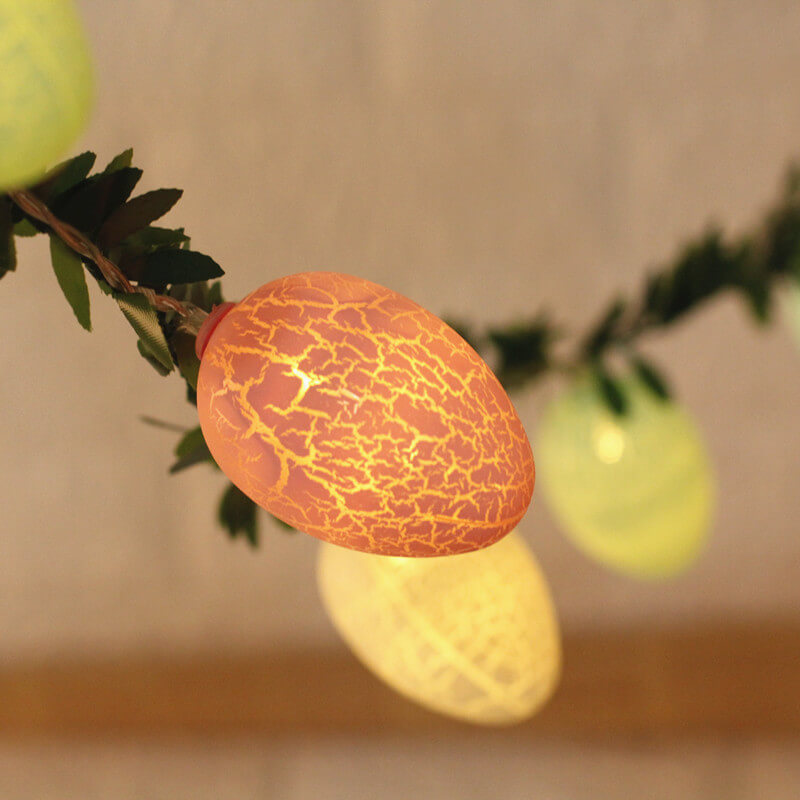 Skorter | Easter broken egg rattan string LED decorative light string