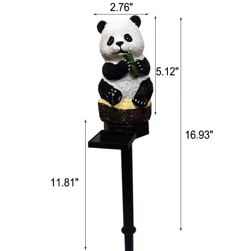 Skorter | Solar resin panda outdoor waterproof patio decoration ground light