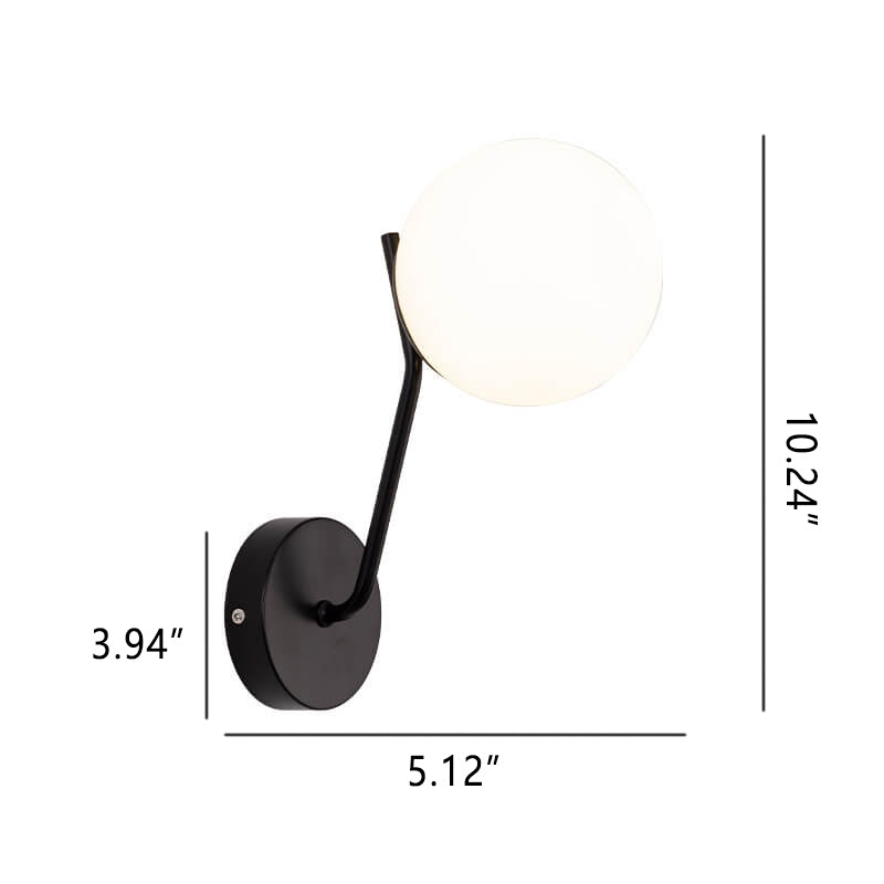 Skorter | Modern Bowl-shaped Glass Wall Lamp